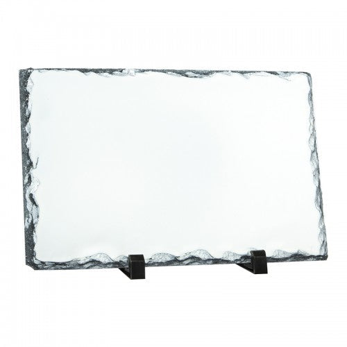 Matt Photo Slate Rectangle 14cm x 19cm With Text